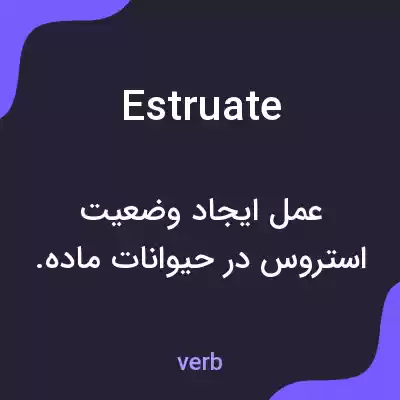 معنی estruate به فارسی معنی estruate به فارسی