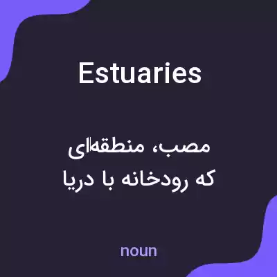 معنی estuaries به فارسی معنی estuaries به فارسی