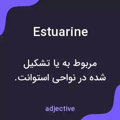 معنی estuarine به فارسی معنی estuarine به فارسی