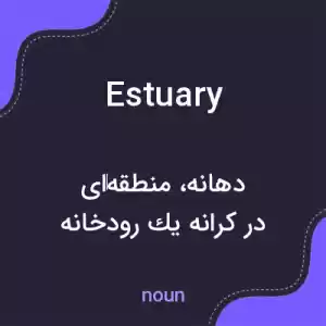 معنی estuary به فارسی معنی estuary به فارسی