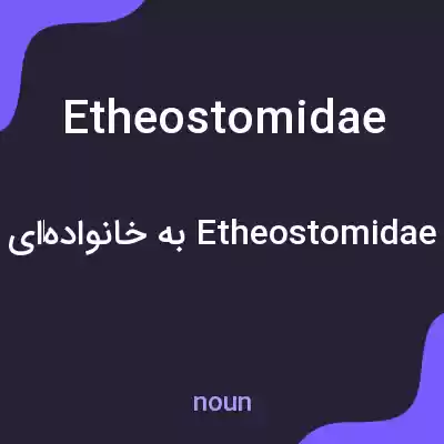 معنی etheostomidae به فارسی معنی etheostomidae به فارسی