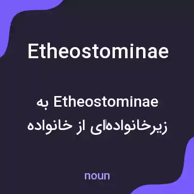 معنی etheostominae به فارسی معنی etheostominae به فارسی