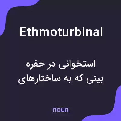 معنی ethmoturbinal به فارسی معنی ethmoturbinal به فارسی