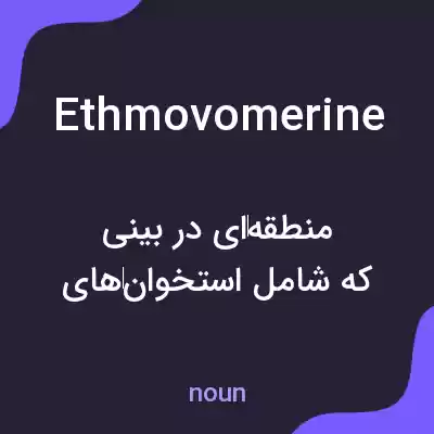 معنی ethmovomerine به فارسی معنی ethmovomerine به فارسی