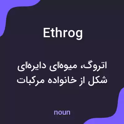 معنی ethrog به فارسی معنی ethrog به فارسی