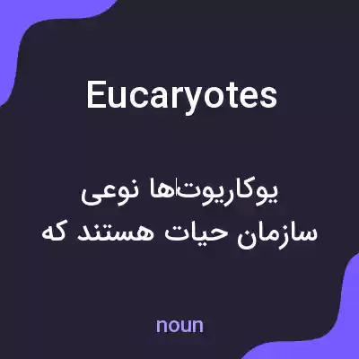 معنی eucaryotes به فارسی معنی eucaryotes به فارسی