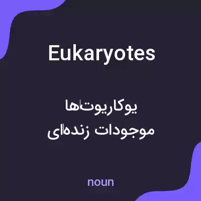 معنی eukaryotes به فارسی معنی eukaryotes به فارسی
