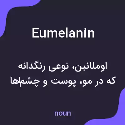 معنی eumelanin به فارسی معنی eumelanin به فارسی