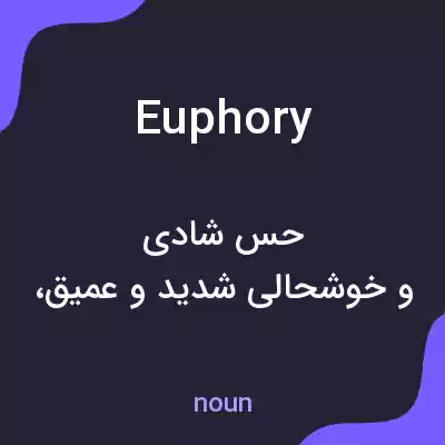 معنی euphory به فارسی معنی euphory به فارسی