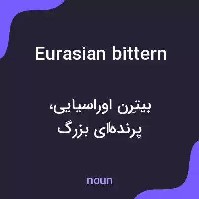 معنی eurasian bittern به فارسی معنی eurasian bittern به فارسی