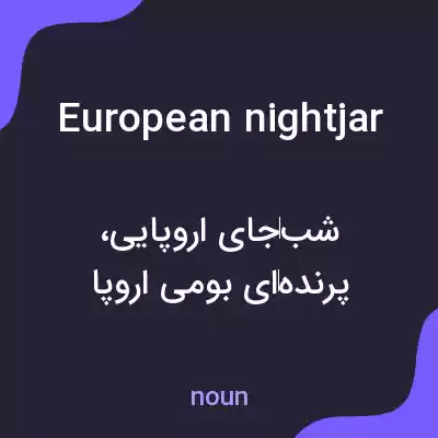 معنی european nightjar به فارسی معنی european nightjar به فارسی