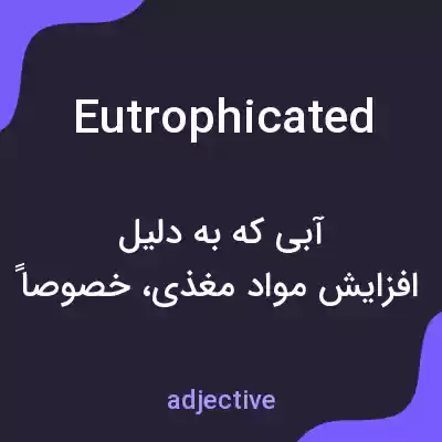 معنی eutrophicated به فارسی معنی eutrophicated به فارسی