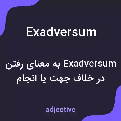 معنی exadversum به فارسی
