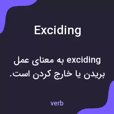 معنی exciding به فارسی معنی exciding به فارسی