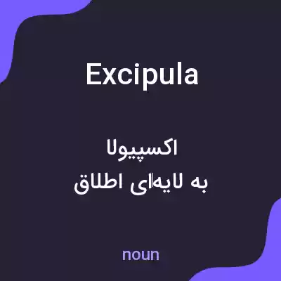 معنی excipula به فارسی معنی excipula به فارسی