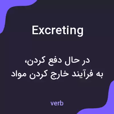 معنی excreting به فارسی معنی excreting به فارسی