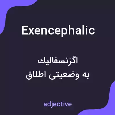 معنی exencephalic به فارسی معنی exencephalic به فارسی