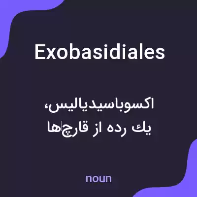 معنی exobasidiales به فارسی معنی exobasidiales به فارسی
