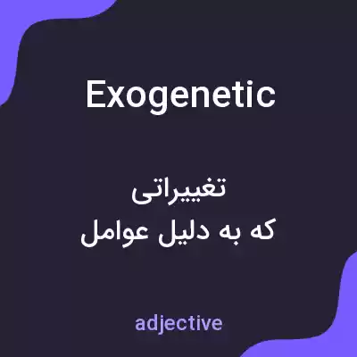 معنی exogenetic به فارسی معنی exogenetic به فارسی