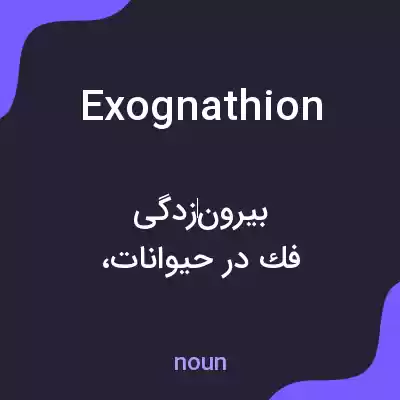 معنی exognathion به فارسی معنی exognathion به فارسی