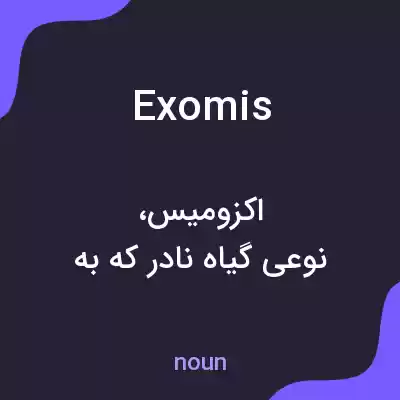 معنی exomis به فارسی معنی exomis به فارسی