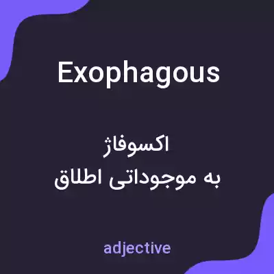 معنی exophagous به فارسی معنی exophagous به فارسی