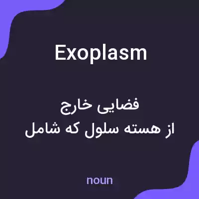 معنی exoplasm به فارسی معنی exoplasm به فارسی