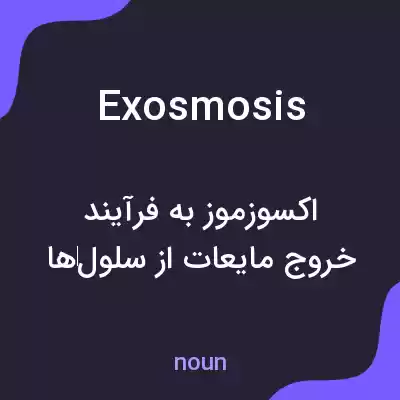 معنی exosmosis به فارسی معنی exosmosis به فارسی
