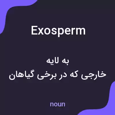 معنی exosperm به فارسی معنی exosperm به فارسی