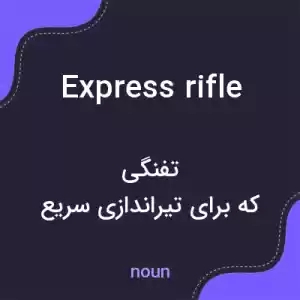 معنی express rifle به فارسی معنی express rifle به فارسی