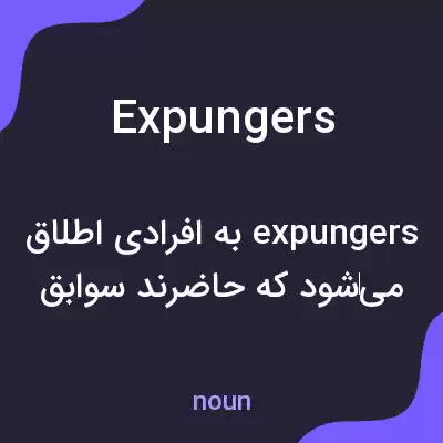 معنی expungers به فارسی معنی expungers به فارسی