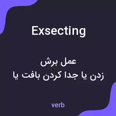 معنی exsecting به فارسی معنی exsecting به فارسی