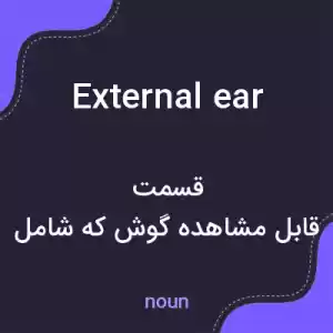 معنی external ear به فارسی معنی external ear به فارسی
