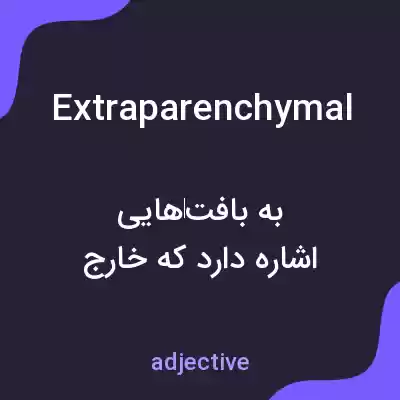 معنی extraparenchymal به فارسی