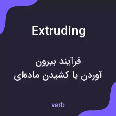 معنی extruding به فارسی معنی extruding به فارسی