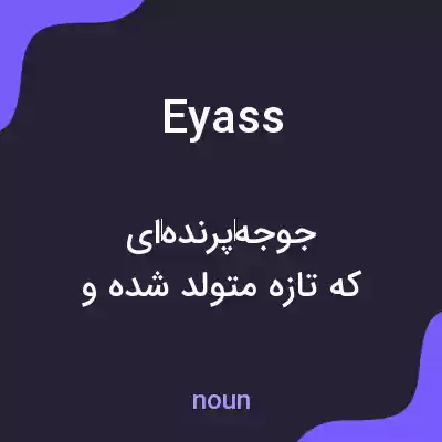 معنی eyass به فارسی معنی eyass به فارسی
