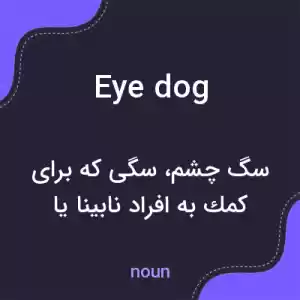 معنی eye dog به فارسی
