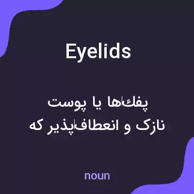 معنی eyelids به فارسی معنی eyelids به فارسی