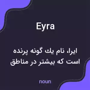 معنی eyra به فارسی معنی eyra به فارسی