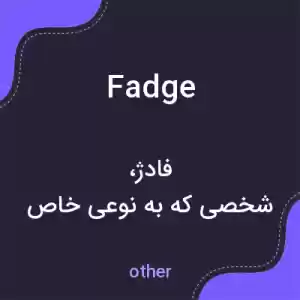 معنی fadge به فارسی معنی fadge به فارسی