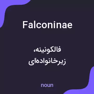 معنی falconinae به فارسی معنی falconinae به فارسی