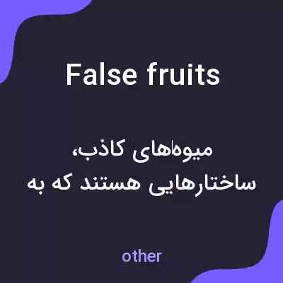 معنی false fruits به فارسی معنی false fruits به فارسی