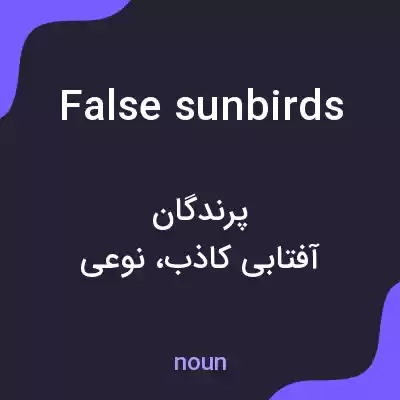 معنی false sunbirds به فارسی معنی false sunbirds به فارسی