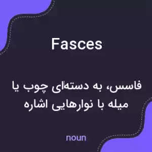 معنی fasces به فارسی معنی fasces به فارسی