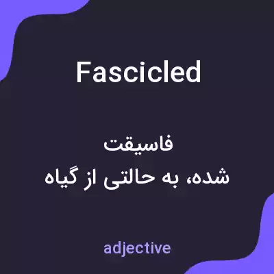 معنی fascicled به فارسی معنی fascicled به فارسی