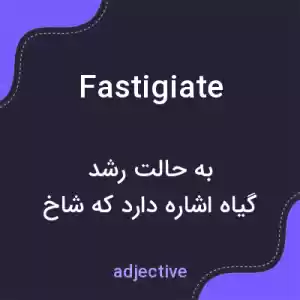معنی fastigiate به فارسی معنی fastigiate به فارسی