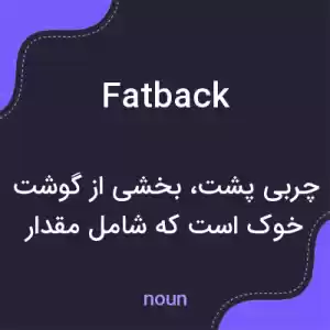 معنی fatback به فارسی معنی fatback به فارسی
