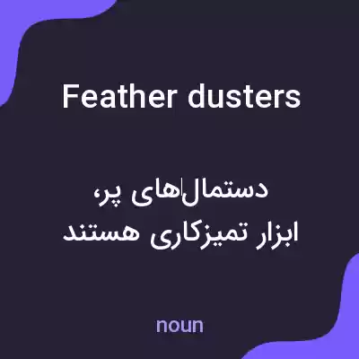 معنی feather dusters به فارسی معنی feather dusters به فارسی
