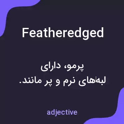 معنی featheredged به فارسی معنی featheredged به فارسی