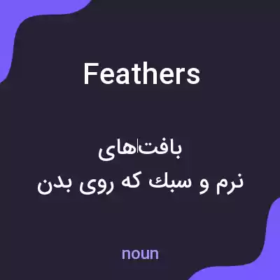 معنی feathers به فارسی معنی feathers به فارسی